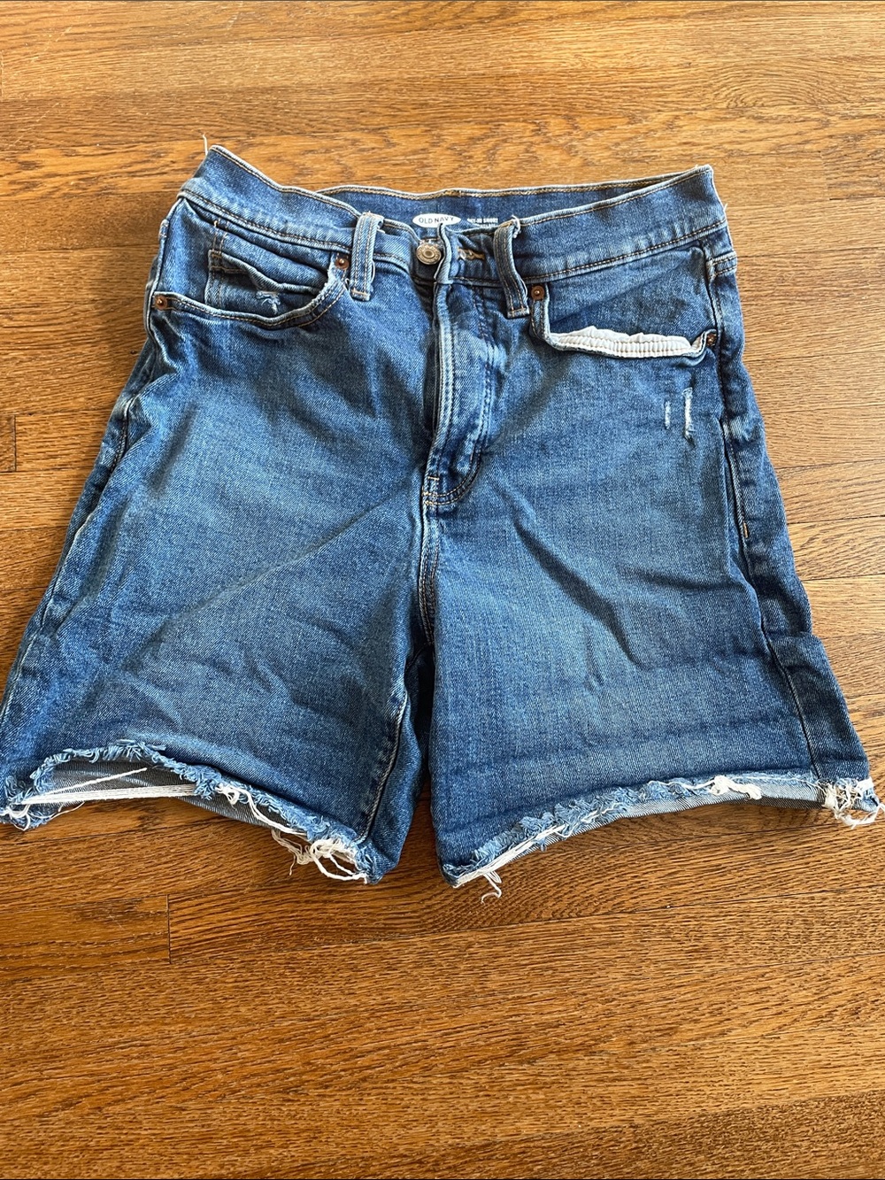 Old Navy Light and Medium Blue Denim Shorts